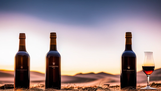 bouteilles de vins et d'alcool